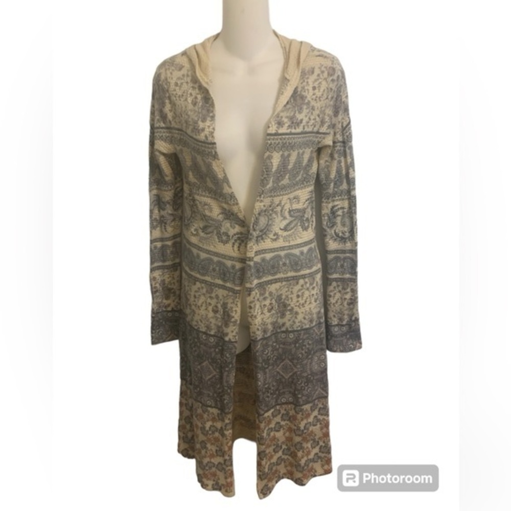 Ladies Long Hooded Sweater by Blu Planet Juniors XL